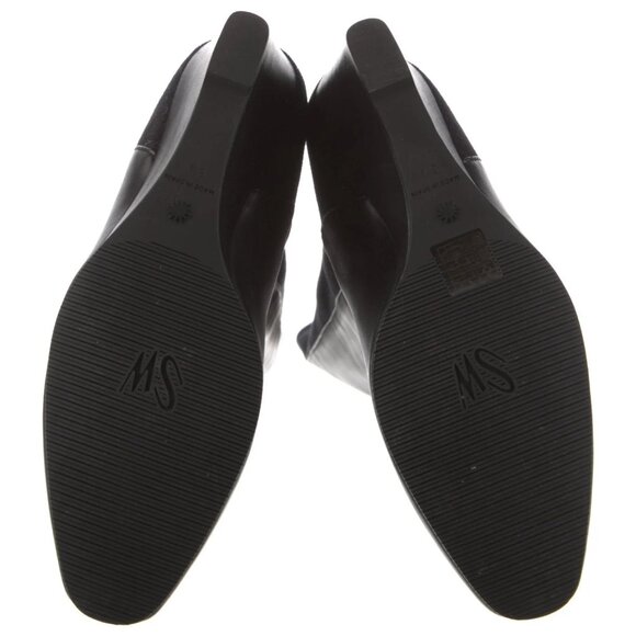 Stuart Weitzman 5050 Boots - Black Leather - Size 9.5 - Picture 4 of 4